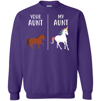 Unicorn T-shirt Your Aunt My Aunt Purple