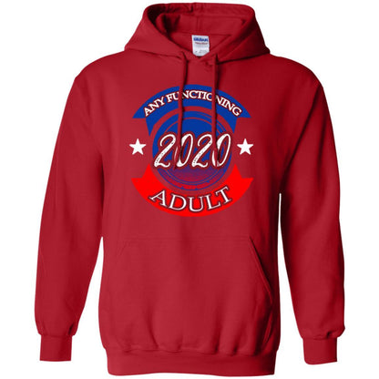 American Election Bumper T-shirt Any Functioning Adult 2020 Red