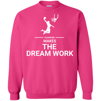 Basketball T-shirt Teamwork Makes The Dream Work Heliconia