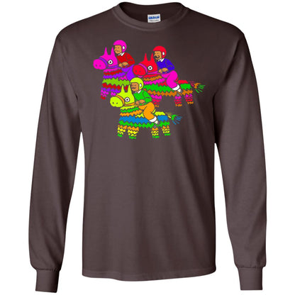 Cinco De Derby Pinata Jockeys Horse Race T-shirt Dark Chocolate