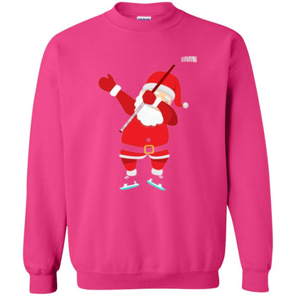 Christmas T-shirt Santa Claus Dabbing Hockey Heliconia