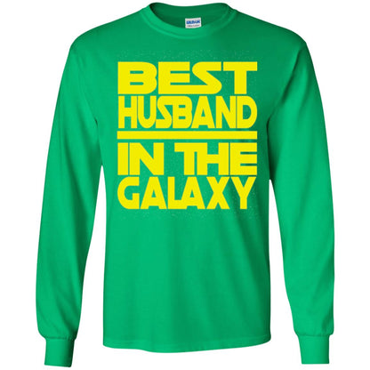 Best Husband In The Galaxy T-shirt Irish Green