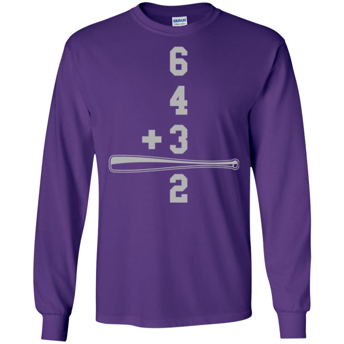 Baseball And Math Lovers T-shirt Purple