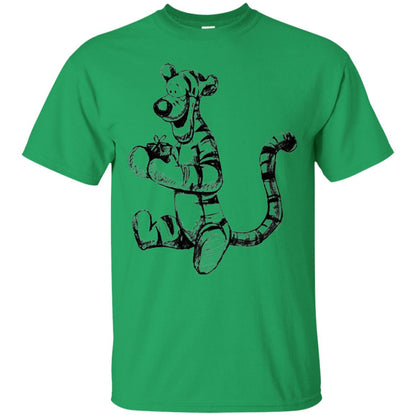 Movie T-shirt Tigger Sketch Irish Green