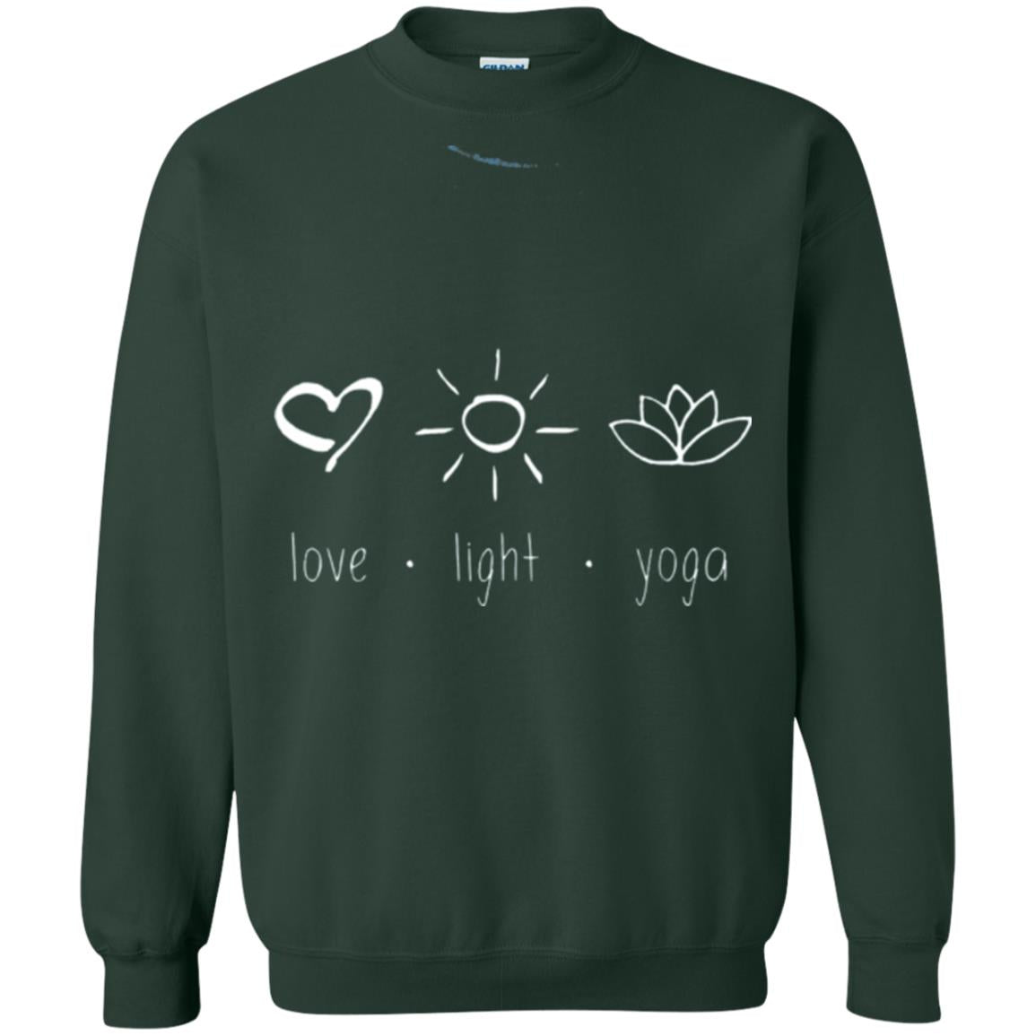 Yoga Lovers T-shirt Love Light Yoga Forest Green
