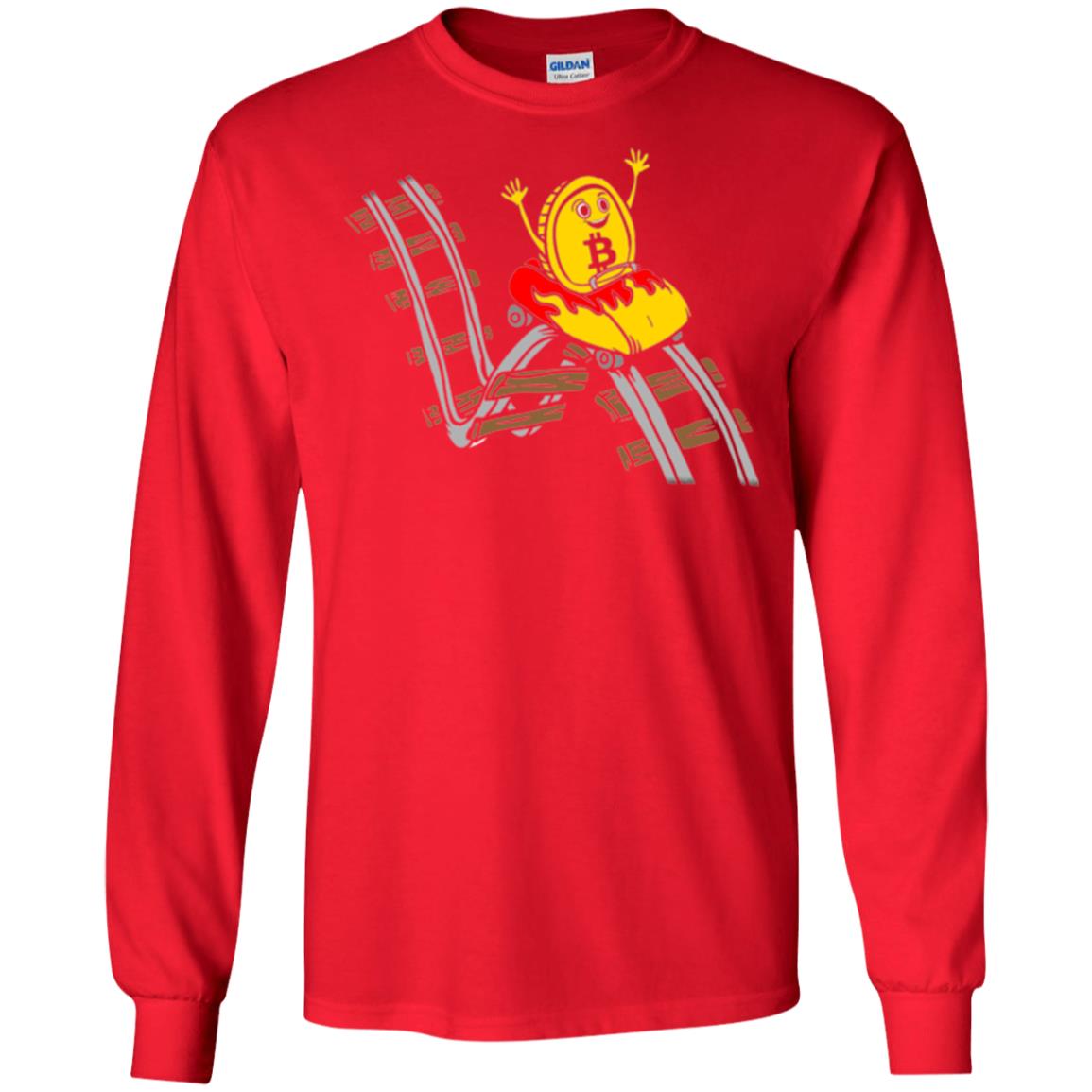Bitcoin Rollercoaster T-shirt Red