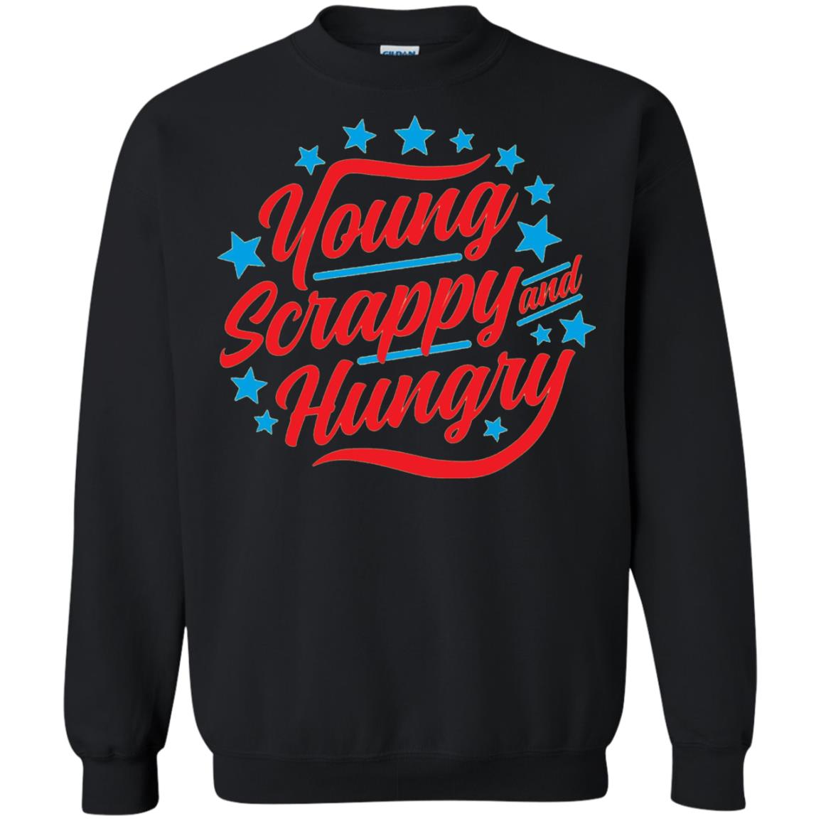 Hamilton T-shirt Young Scrappy And Hungry Black