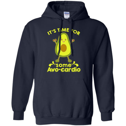 Nice-it's Time For Some Avo-cardio Avocado Fitness Gym Shirt Navy