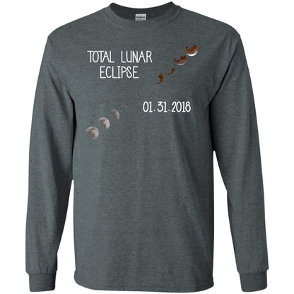Total Lunar Eclipse 01-31-2018 Celebration Shirt Dark Heather