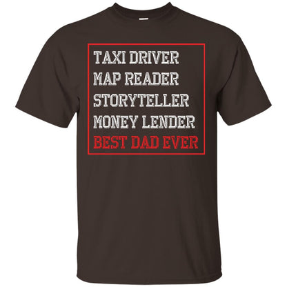 Storyteller Money Lender Best Dad Ever Daddy Shirt Dark Chocolate