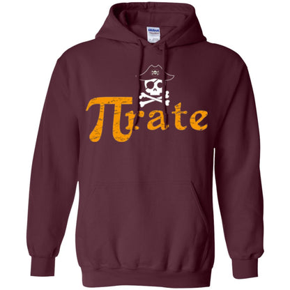 Math Pirate Pi Day T-shirt Funny Math Pirate Maroon
