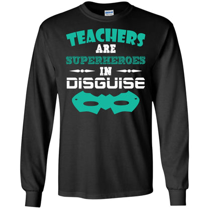 Teachers Are Superheroes In Disguise Movie Lover T-shirt Black