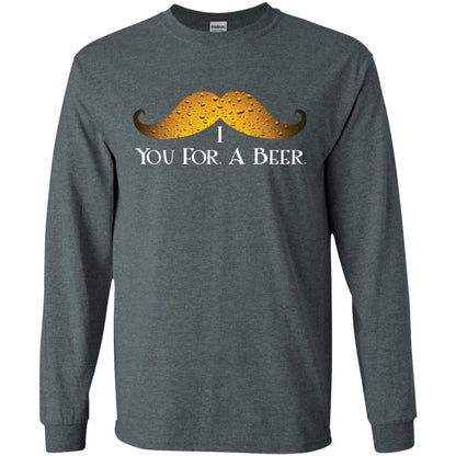I Mustache You For A Beer Saint Patrick_s Day Dark Heather