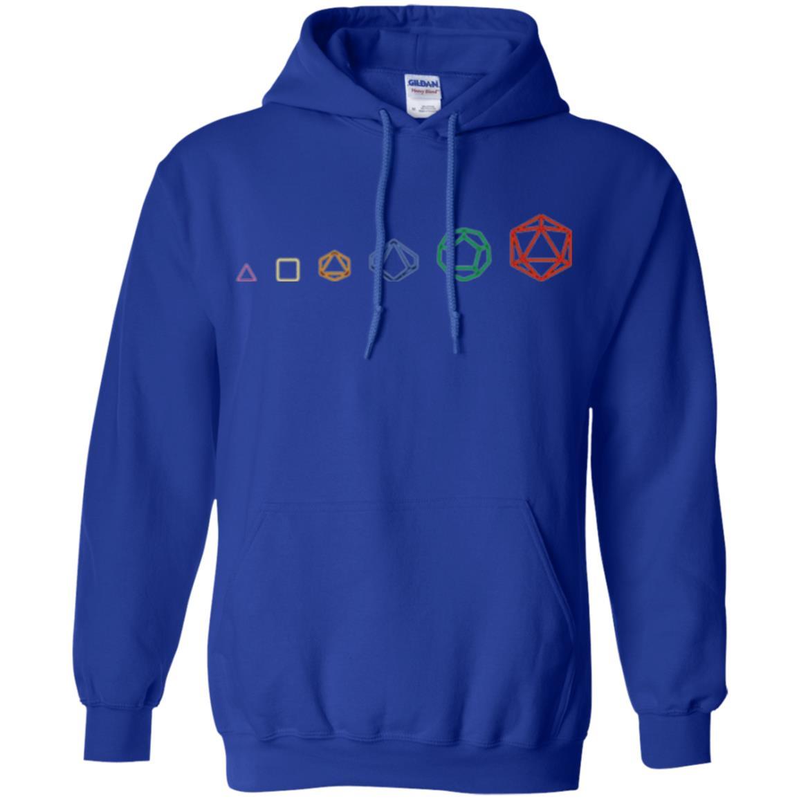 Gamer T-shirt D20 Dice Evolution Role T-shirt Royal