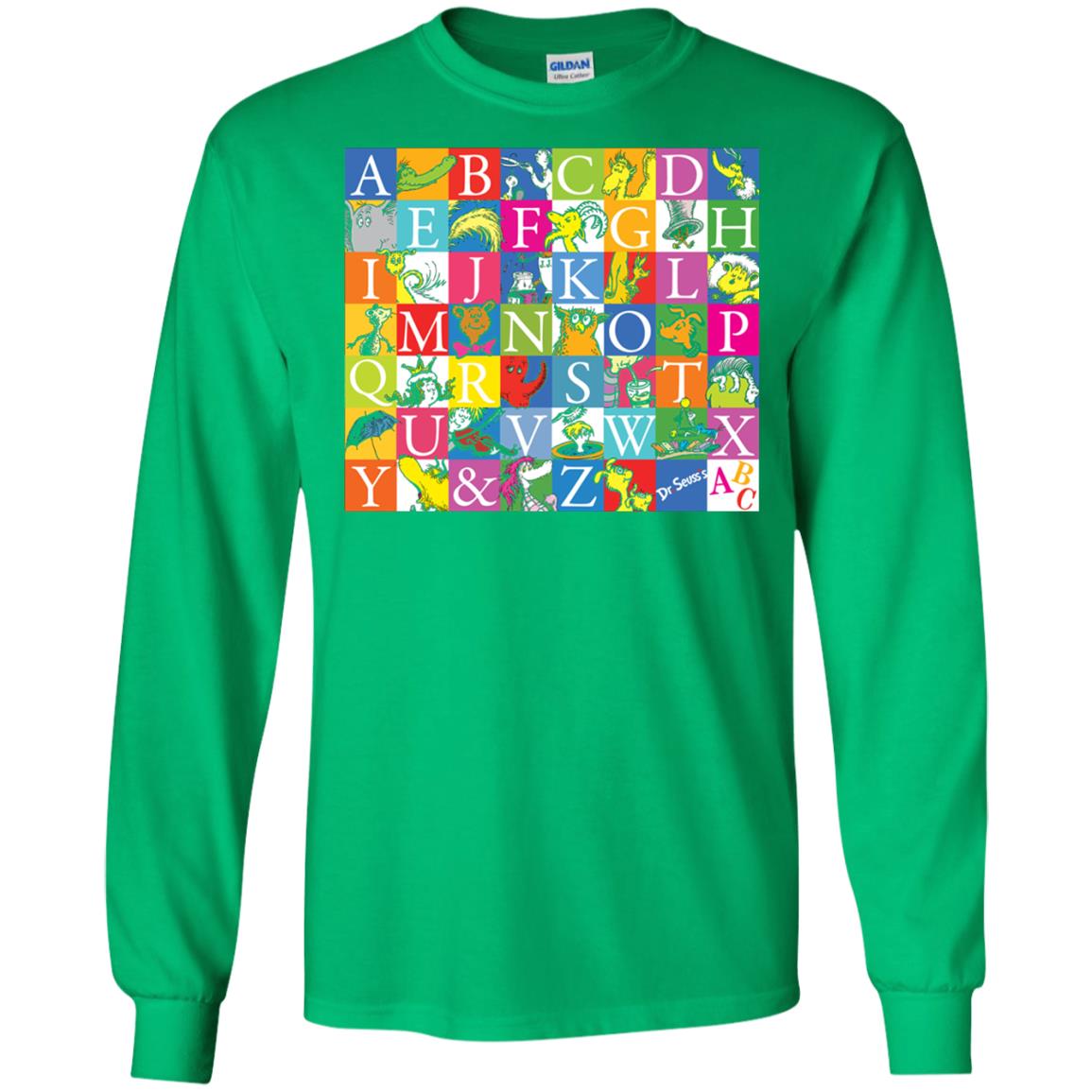 Dr. Seuss A To Z Gift Shirt For Funny Man Irish Green