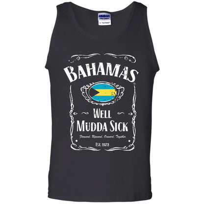 Well Mudda Sick Souvenir Vintage Bahamas Vacation T-shirt Black