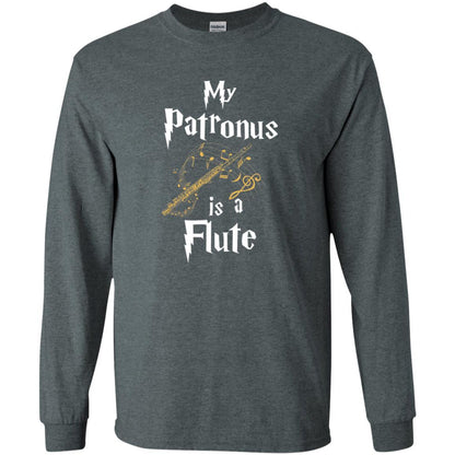 Musician T-shirt My Patronus Is A Flute Dark Heather
