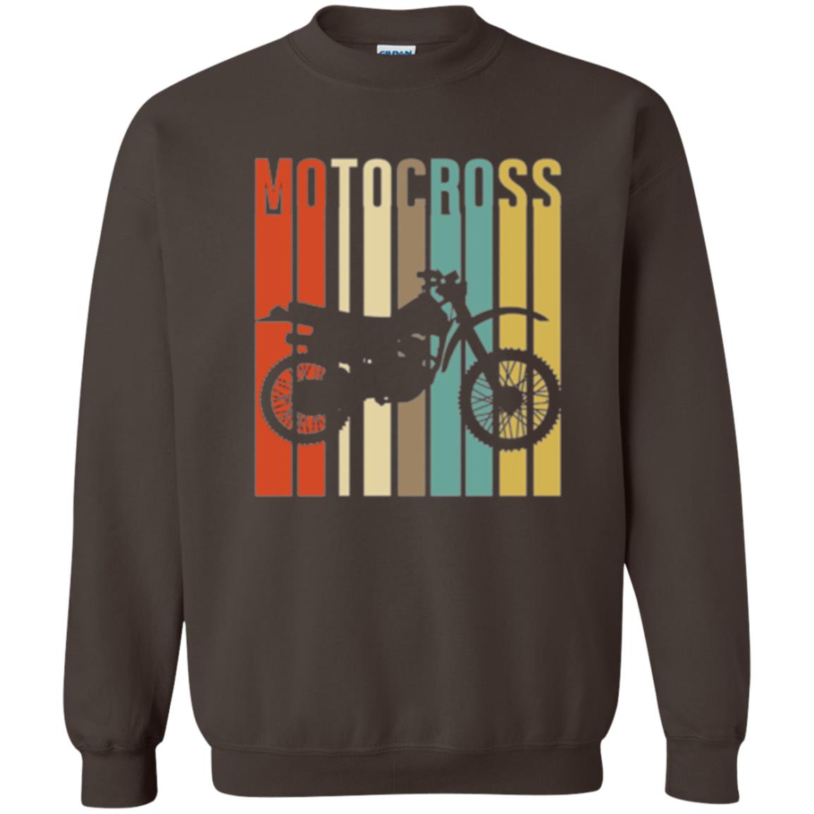 Dirt Bike Silhouette T-shirt Cool Vintage Motocross Dark Chocolate