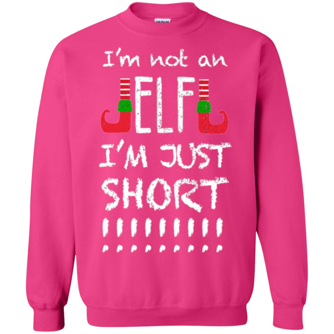 Christmas T-shirt I_m Not An Elf I_m Just Short Heliconia