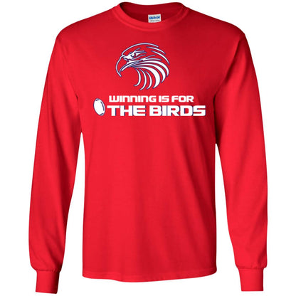 Football T-shirt Winning Is For The Birds Red
