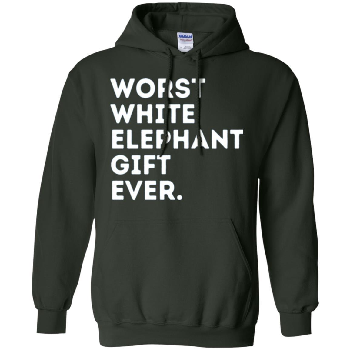 Best Worst White Elephant T-shirt Forest Green