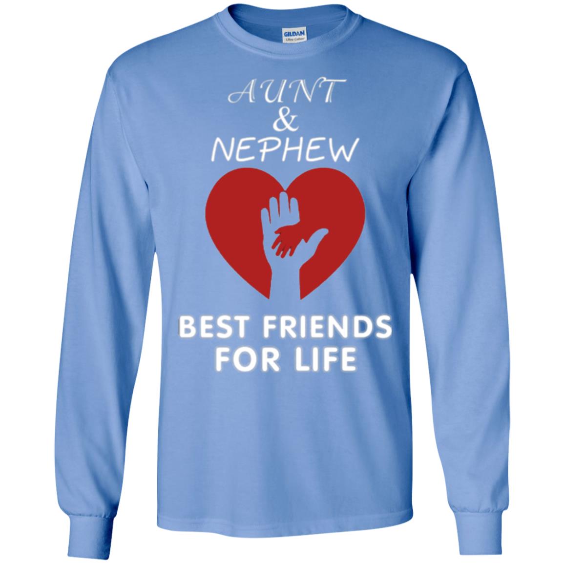 Family T-shirt Aunt And Nephew Best Friends For Life Carolina Blue