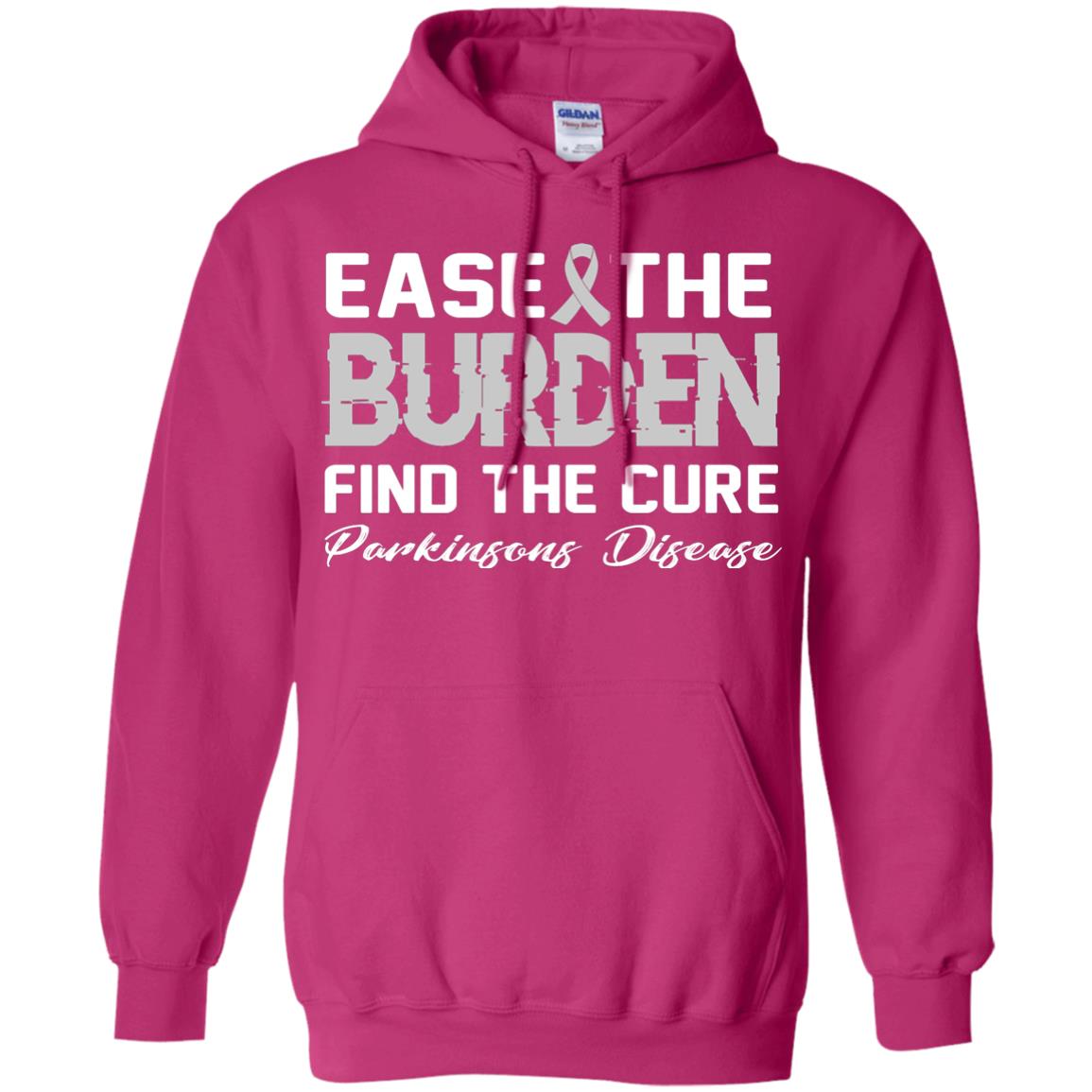 Ease The Burden Find The Cure Parkinson's Awareness T-shirt Heliconia