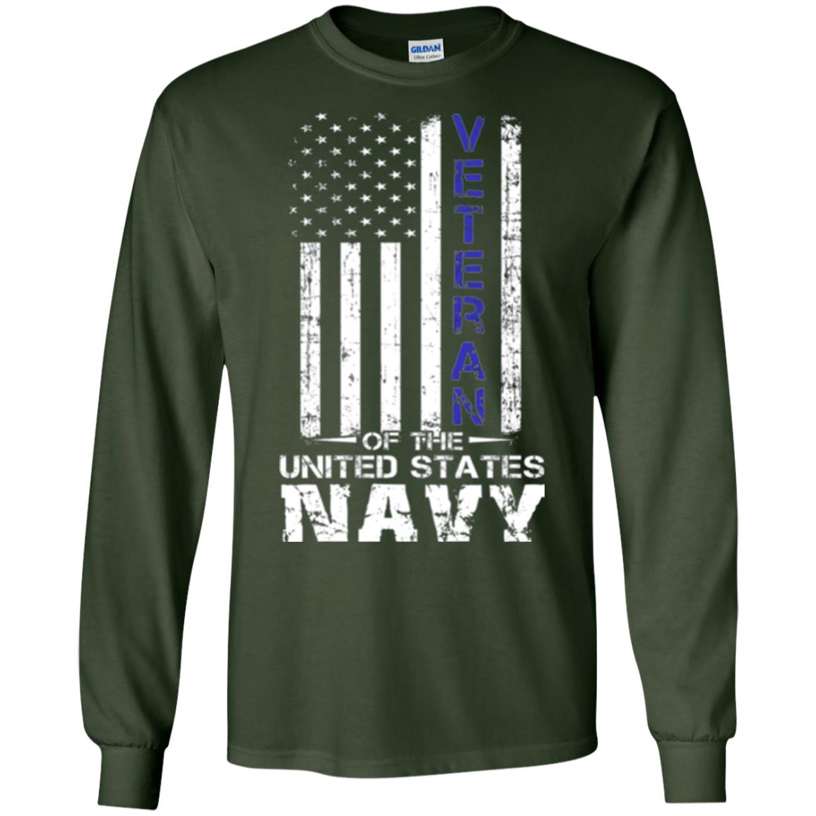 Us Navy Veteran T-shirt Forest Green