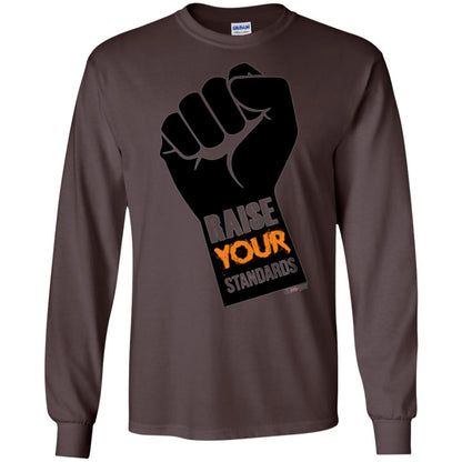 Raise Your Standards Motivatitonal Fitnoquit T-shirt Dark Chocolate