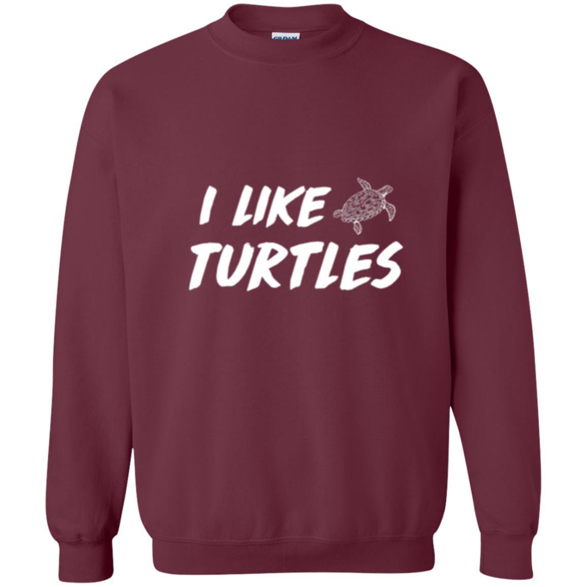 Turtle Lover T-shirt I Like Turtles Maroon