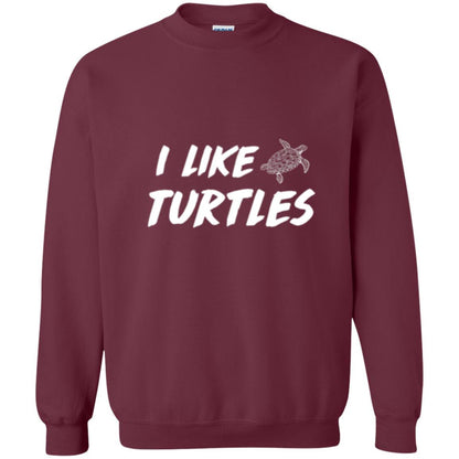 Turtle Lover T-shirt I Like Turtles Maroon