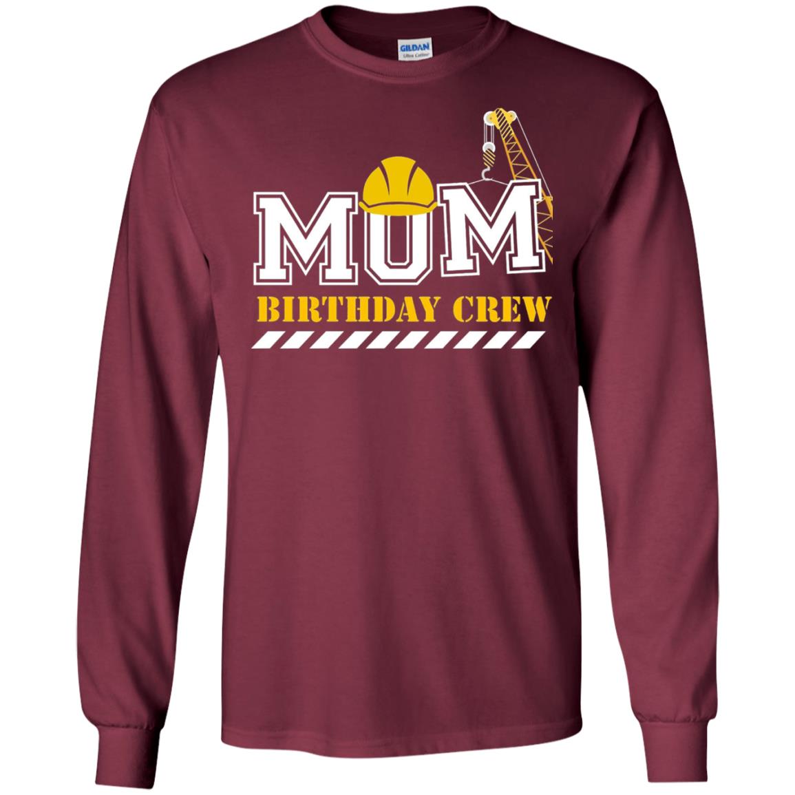 Mom Birthday Crew Mommy T-shirt Maroon