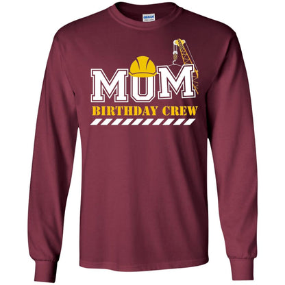Mom Birthday Crew Mommy T-shirt Maroon