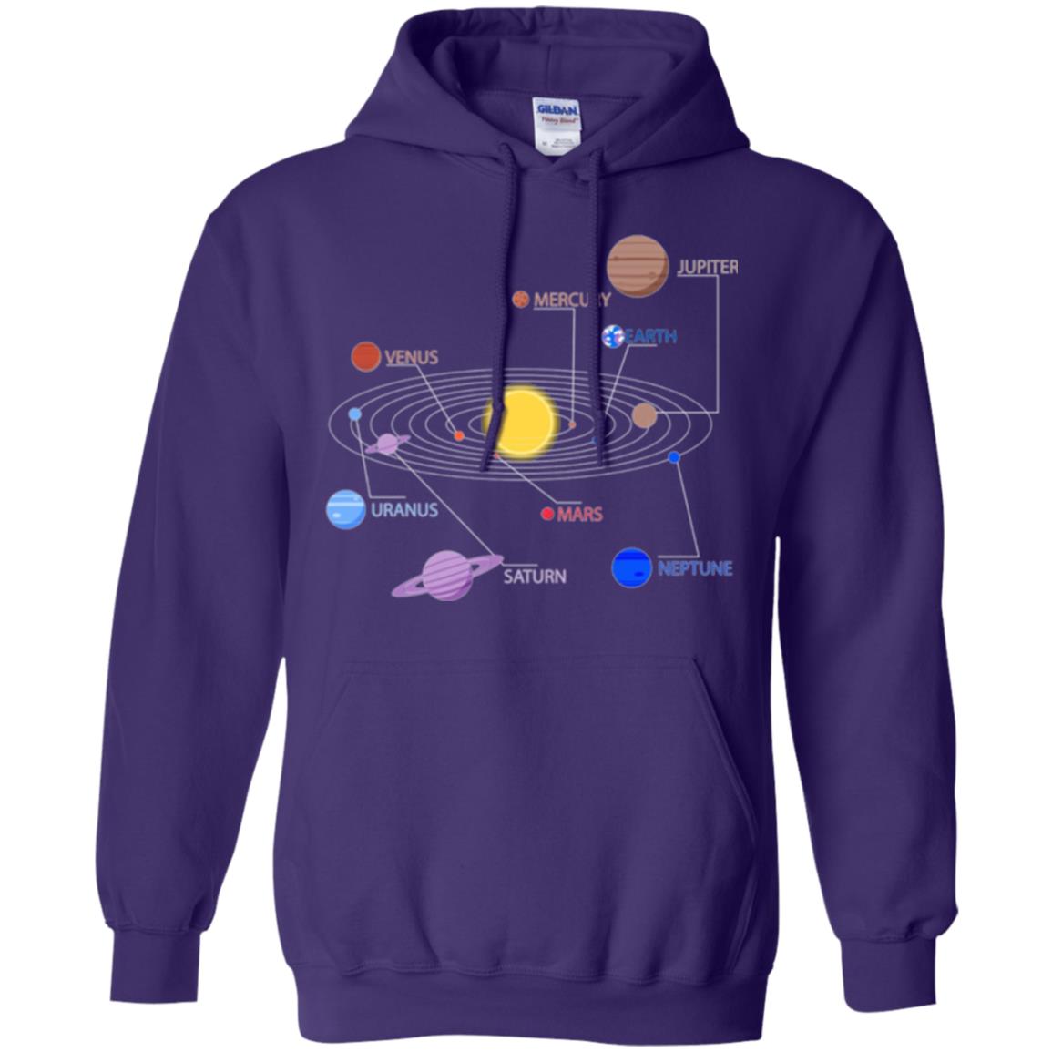 Solar System T-shirt Purple