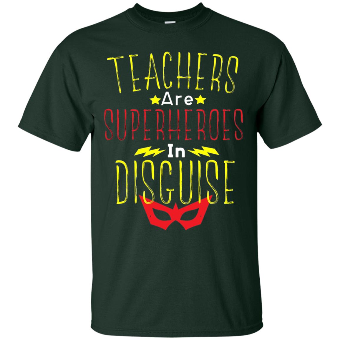 Teacher Super Hero In Disguise T-shirt Teacher Forest
