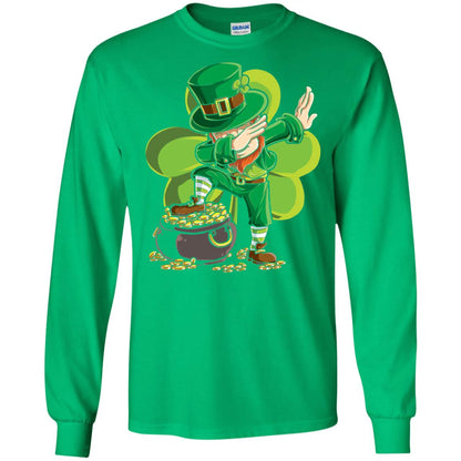 Dabbing Leprechaun St Patricks Day T-shirt Irish Green
