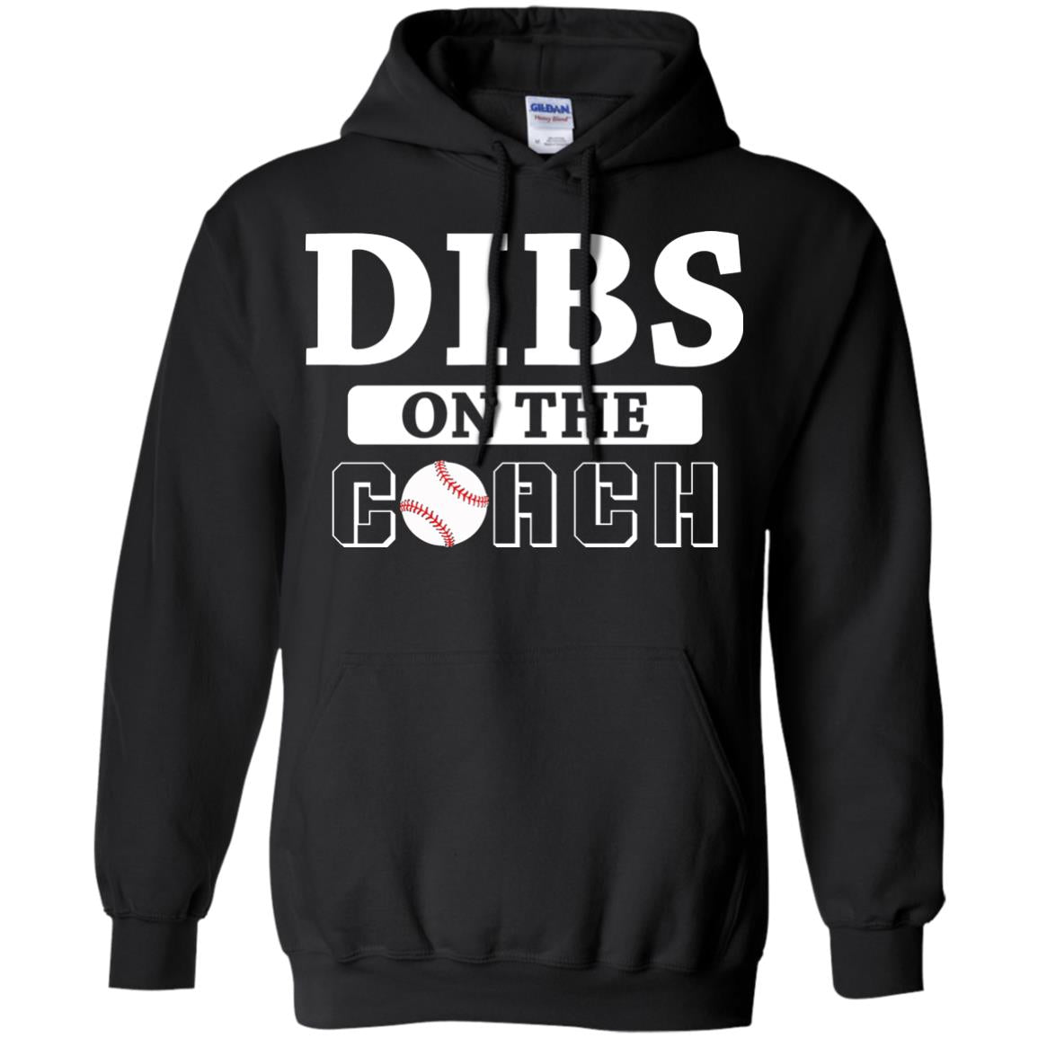 Dibs On The Coach Baseball T-shirt Black