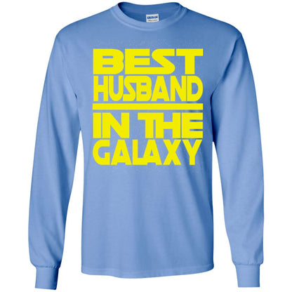 Best Husband In The Galaxy T-shirt Carolina Blue