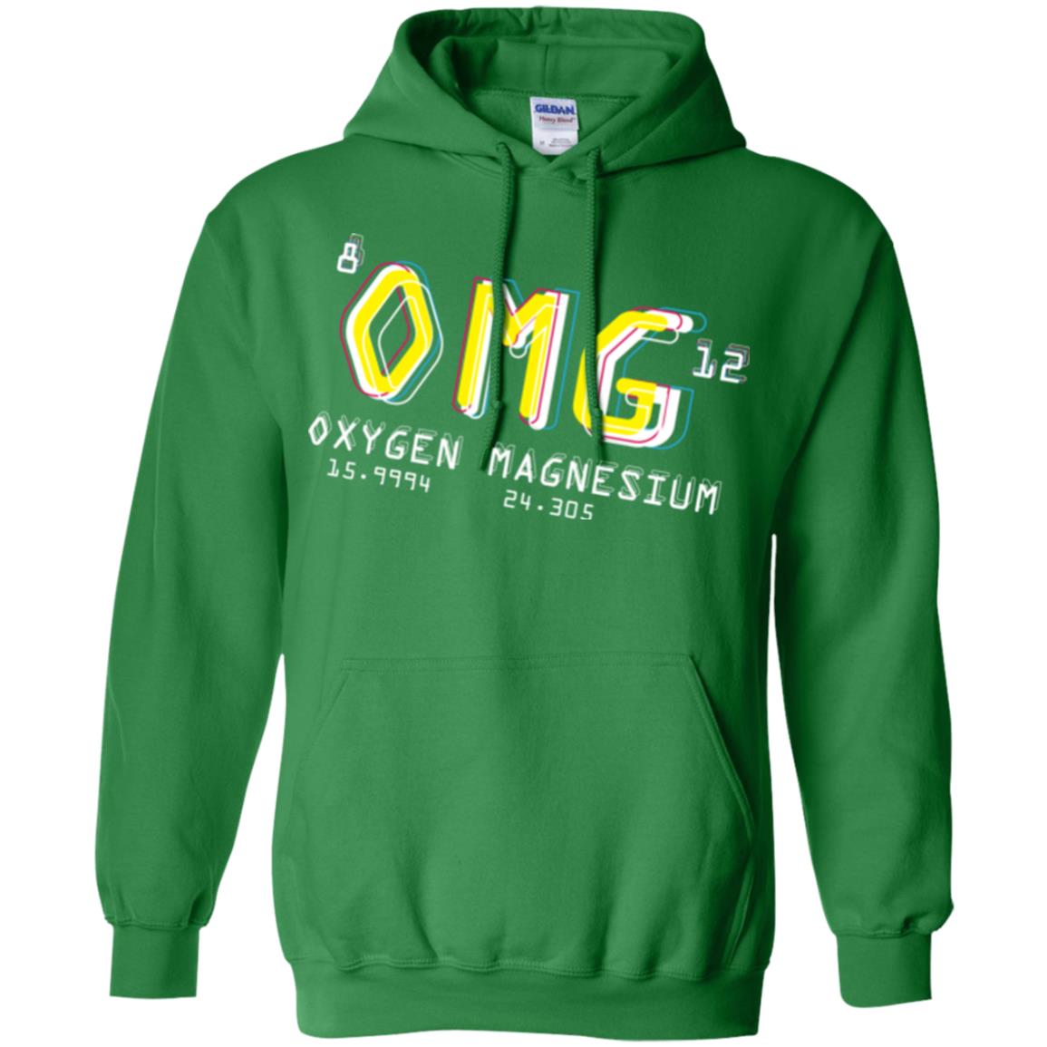 Funny Science Class T-shirt Omg Oxygen Magnesium Irish Green