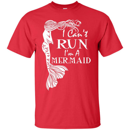 I Can’t Run I’m A Mermaid T-shirt Red