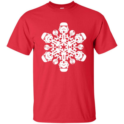 Film T-shirt Star Wars Stormtrooper Christmas Snowflake Graphic Red