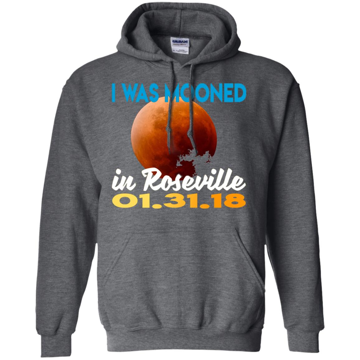 Mooned In Roseville Lunar Eclipse Matching Family T-shirt Dark Heather