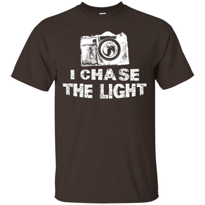 Photographer T-shirt I Chase The Light Dark Chocolate