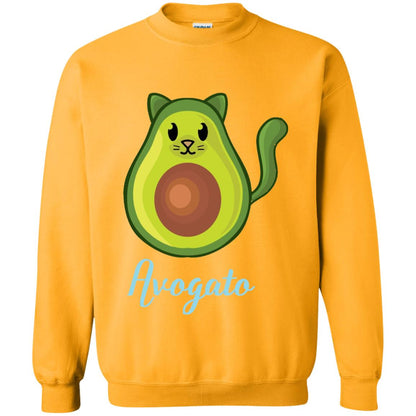 Avogato Avocado Cat Funny Avocato T-shirt Gold