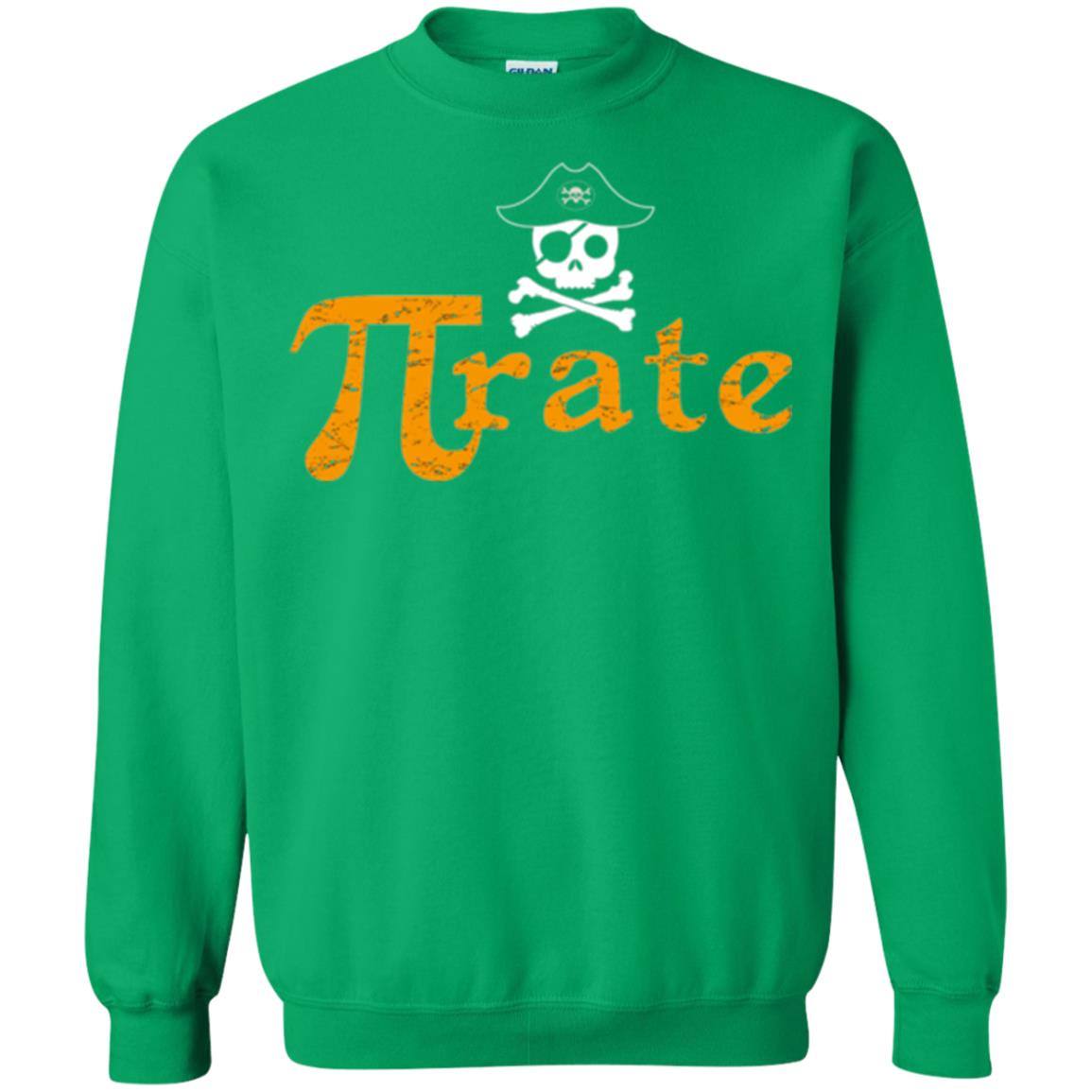 Math Pirate Pi Day T-shirt Funny Math Pirate Irish Green