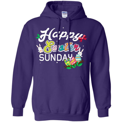 Christian T-shirt Happy Easter Sunday Purple