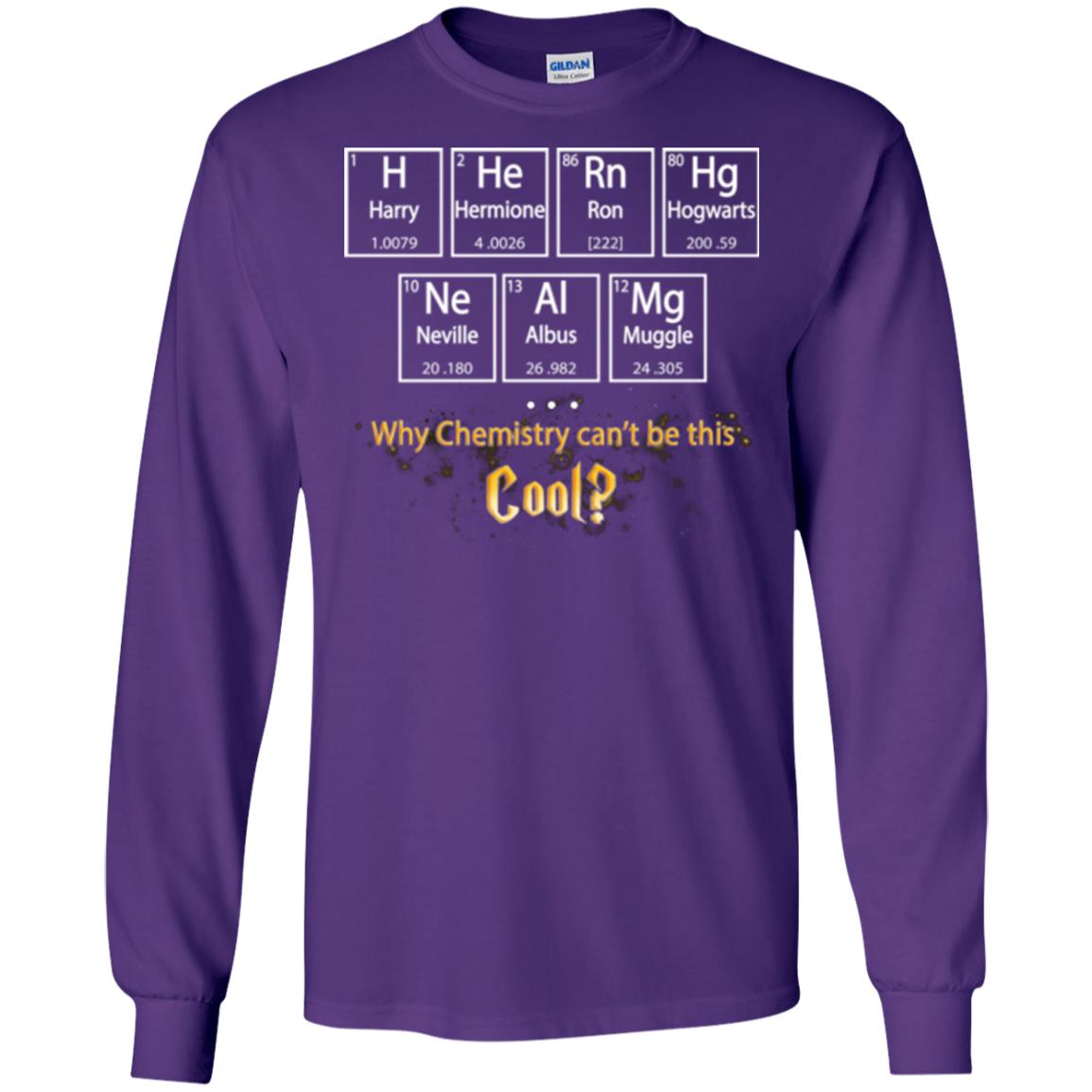 Why Chemistry Can_t Be This Cool Harry Potter Element Movie T-shirt Purple