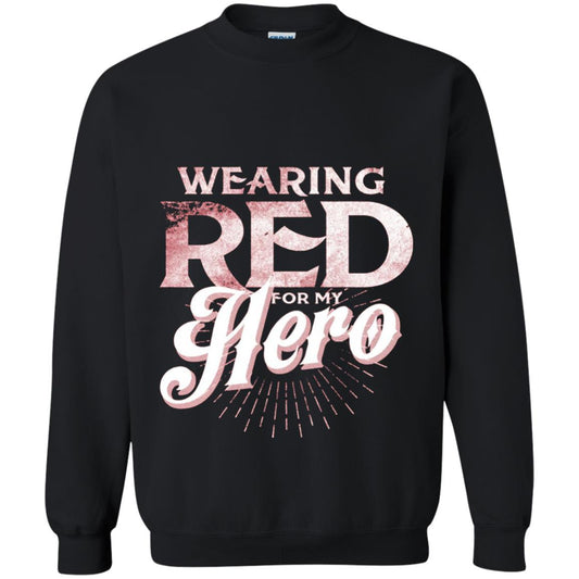 Wearing Red For My Hero Proud Us Army Shirt Black