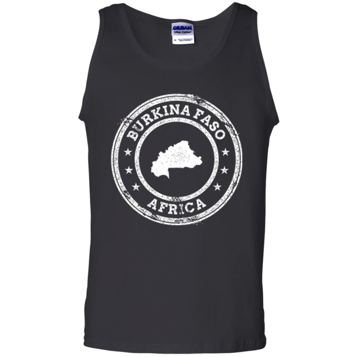Burkina Faso Africa Passport Stamp T-shirt Black