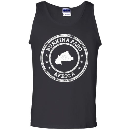 Burkina Faso Africa Passport Stamp T-shirt Black